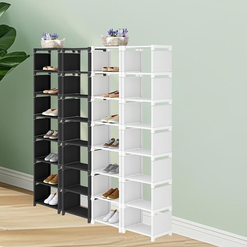 high quality1pc 4/6/8-Tier Space-Saving Metal Shoe Rack - Dustproof, Suitable for Entryway, Bedroom and Dorm Storage