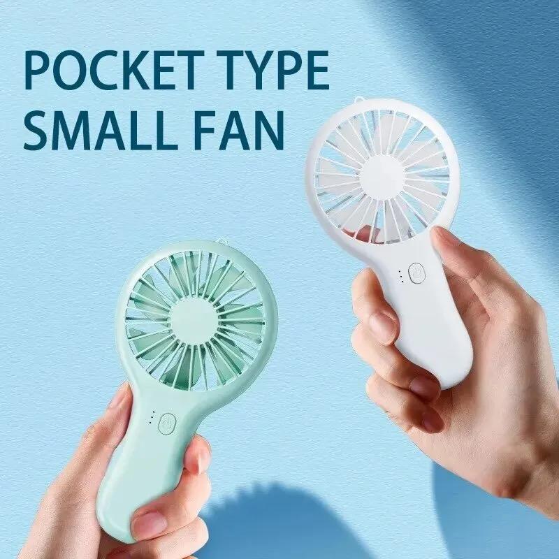 Creative Mini Handheld Small Fan Convenient USB Charging Portable Fan for Travel Office Students