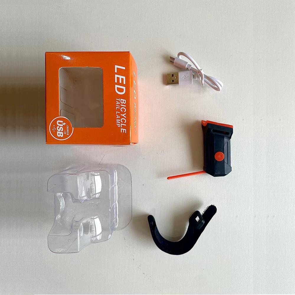 2pcs Rechargeable USB Led Bike Tail Lights for Any Type of Seatpost
