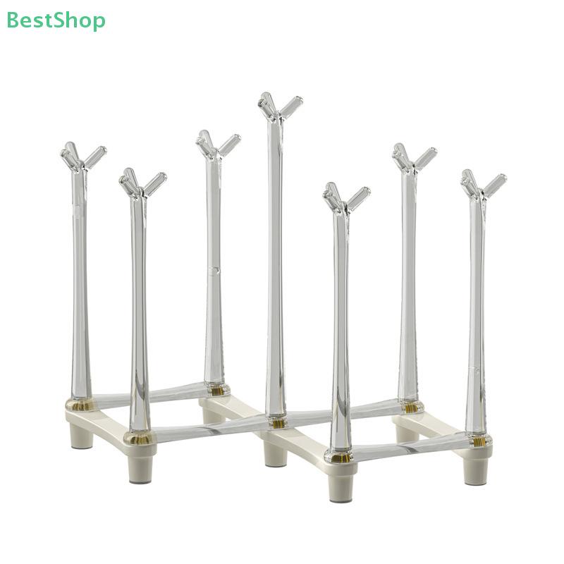 Invertierter Abtropf-Tassenhalter, Verstellbarer Transparenter Rutschfester Tassenhalter, Tassen-Aufbewahrungsgestell