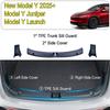 For Tesla Model Y Juniper 2025 Trunk Threshold Strip TPE Mats Sill Guard Rear Cargo Anti Scratch Protector Interior Accessories
