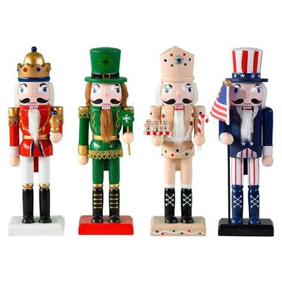 Christmas Wood Nutcracker Soldier Ornament Party Kitchen Decor Present