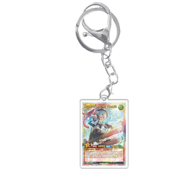 Keychains for Yugioh Rush Duel Rd Princess Cosmos Deathtacle Acrylic Pendant Backpack Ornament Decoration Anime Game Fans Gift