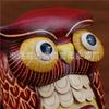 First Layer Vegetable Tanned Cowhide Owl Pen Holder Storage Box Office Desktop Cute Cartoon Ornament Creative Birthday Gift
