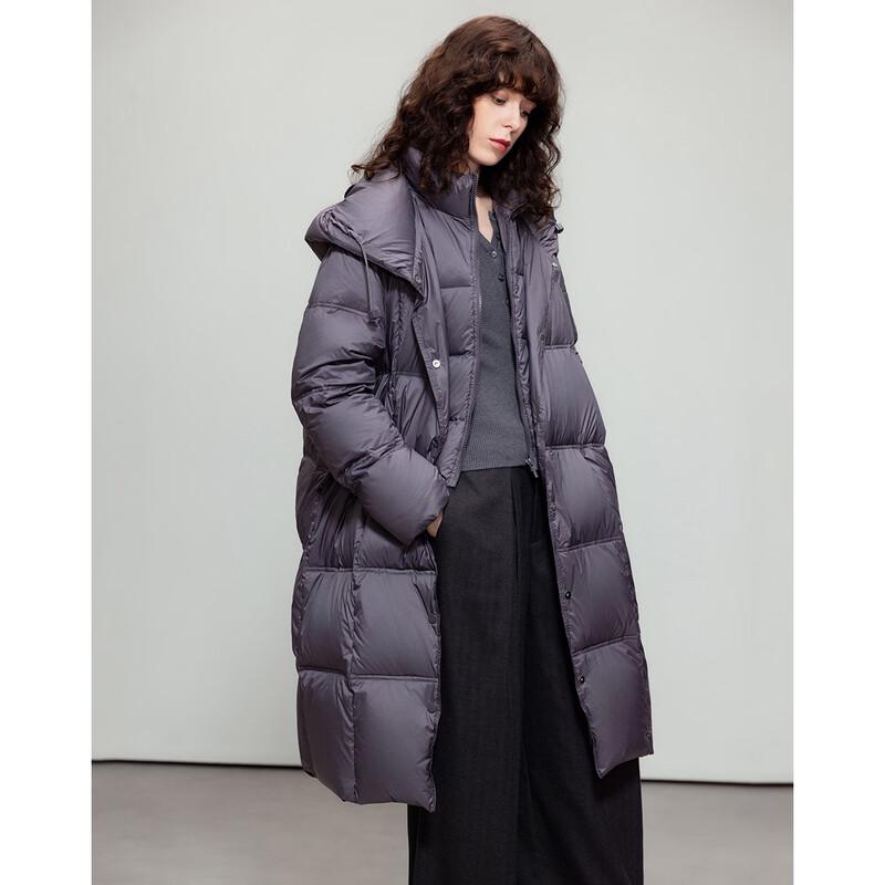 Demana Women's Mid-Length Zero-Pressure Feel Hooded Down Jacket