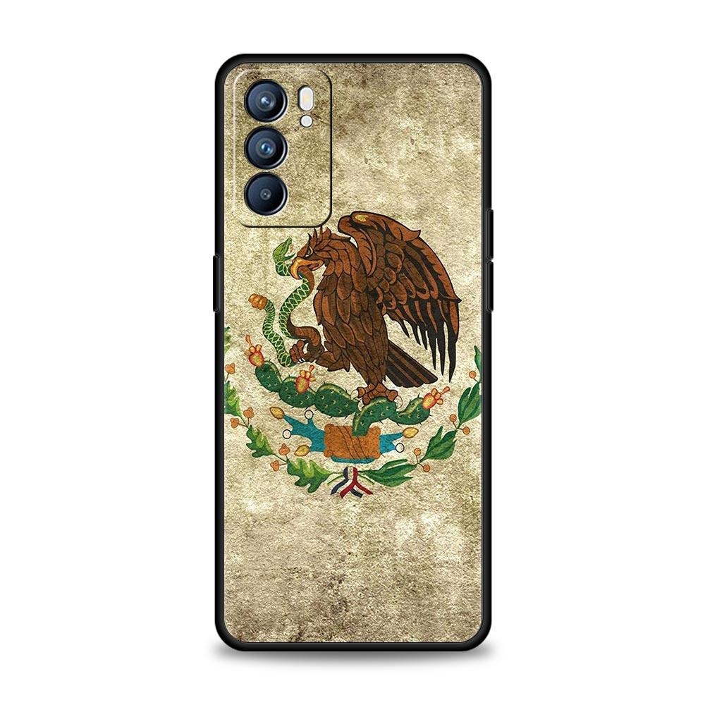 Mexico Flag Phone Case For Oppo Reno8 Reno7 Reno6 Pro A54 5G Find X6 X5 A53 A52 A9 A15 A95 A17 A16 A76 A74 A57 A31 Cover