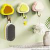 3 Pcs Home Decoration Cute Wall Hook Self Adhesive Key Holder Clothes Towel Hanger  Bathroom