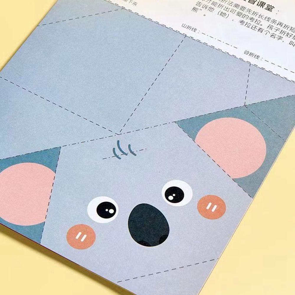 Óvodai Kézműves Játékok Origami Papírkönyv 3D Puzzle DIY Kézműves Papír Szülő-gyermek Interakció