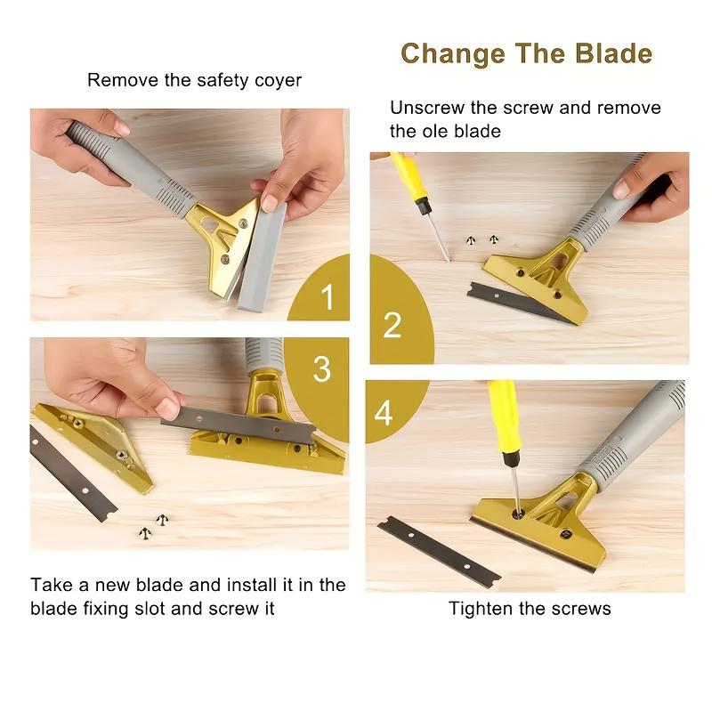 1 Scraper+10 Scraper, Multi-purpose Scraper, Can Be Used for Windows, Glass Tile Surfaces Stoves Paints Sealants, Markings, Etc.