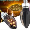 2PCS Mini Universal Motorcycle LED Turn Signal Indicators Light Amber Blinker Motorbike Super Bright Lamp Indicators Light Amber