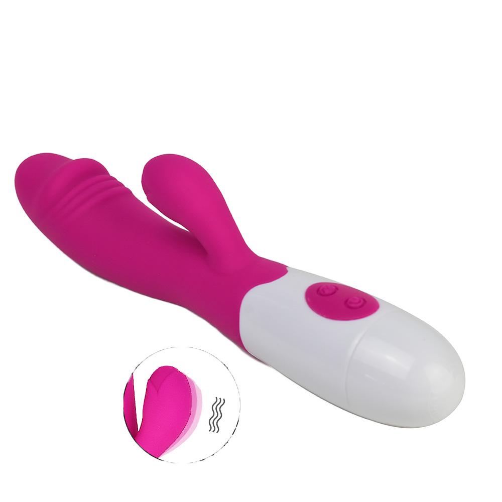 Silicone Vibrator for Women 10-Frequency Electric G-Spot Masturbation Stick Adult Sex Toy Simulated Dildo for Female Use