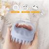 Sndyi Scalp Brush Straw Silicone Shampoo Ergonomic Design Massage Care Cleansing Head Wet Dry Use Gentle on Hair Bath Blue