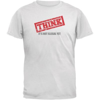 Thought Police White Adult T-Shirt