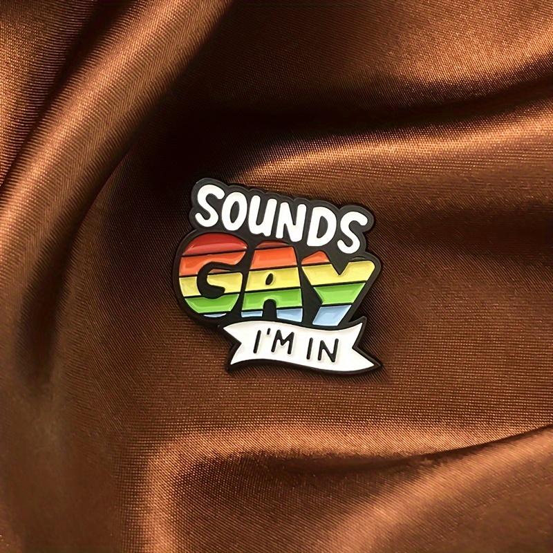 1/2pcs LGBT Sounds Gay Pins Set Cartoon Rainbow Brooch Pride Month Decoration Medal Additions Fashion Unique Lapel Backpack