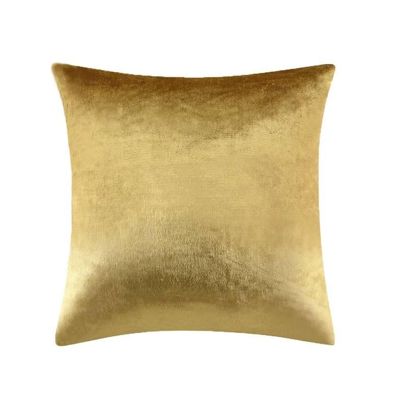 Cushion Cover Golden Sofa Pillow Case 4545cm Home Decor Without Pillow Stuffing