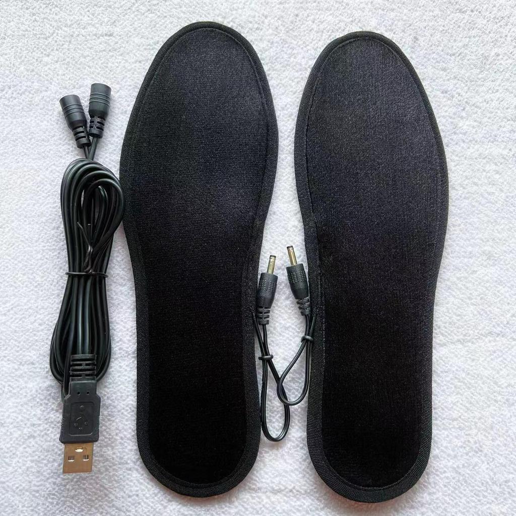 USB Rechargeable Heated Insoles - Electric Foot Warmers for Outdoor Use