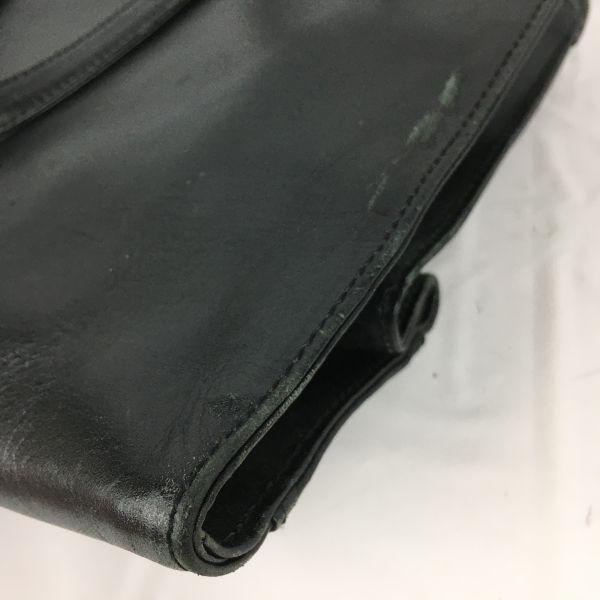 Hergestellt in Japan TaKaNo Kamakura Leder Business Umhängetasche Schwarz(GEBRAUCHT)