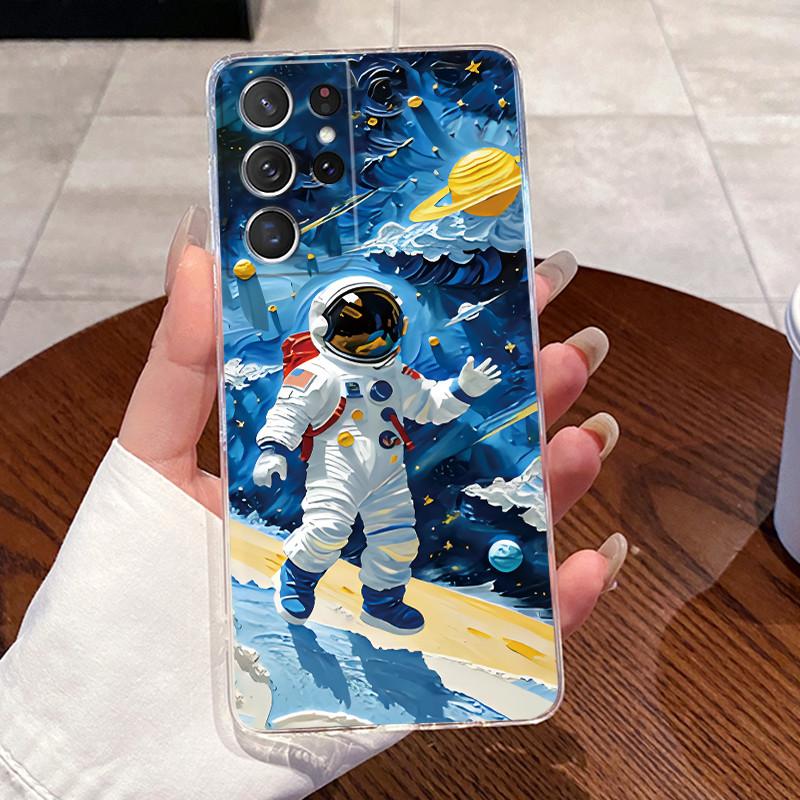 For Samsung Galaxy S21 Ultra Shell Samsung S21 FE Cases Soft TPU Back Cover For Samsung S21 Plus S21+ Capa Rabbit Cat Phone Case