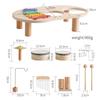 Baby Holz Montessori Spielzeug Spielhaus Nachmittagstee Set Modell Puzzle Spielzeug für Baby Geburtstag Spielzeug Zahlen Bausteine Lernspielzeug