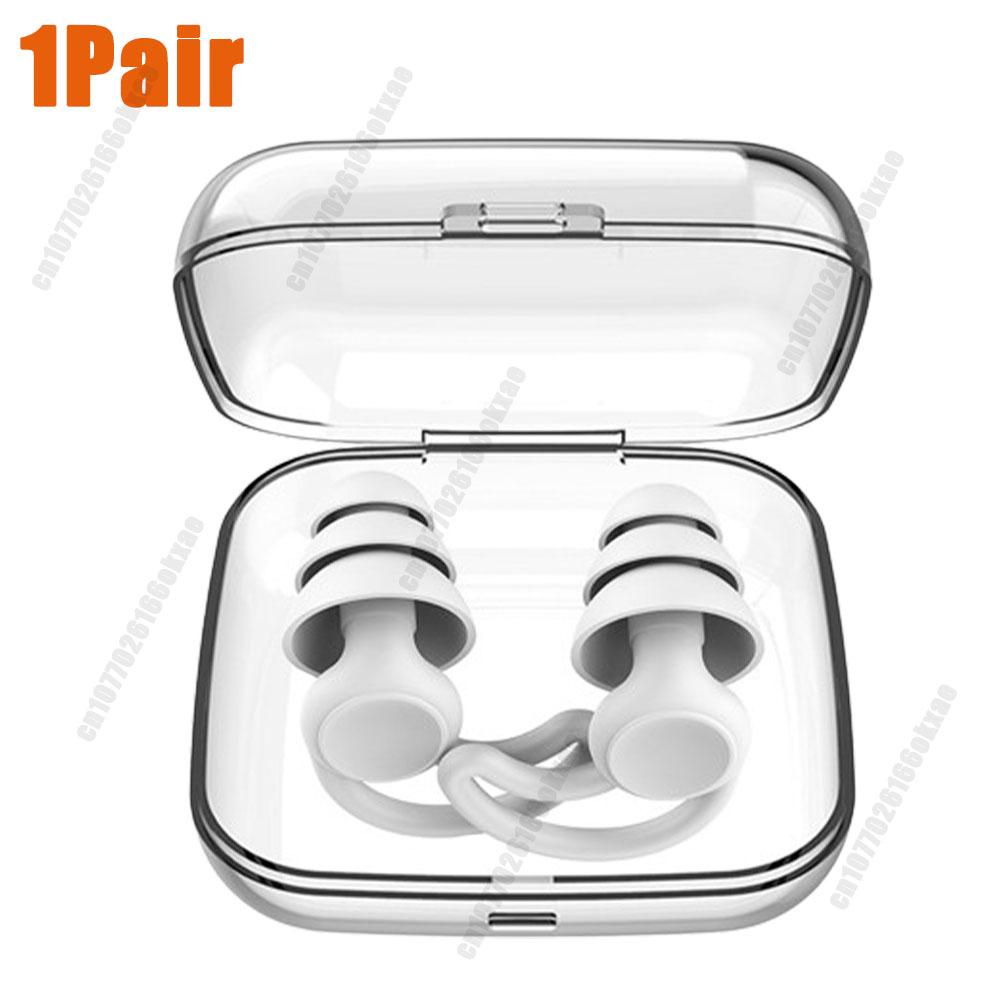 1-50 Paar Silikon-Ohrstöpsel zum Schwimmen, Schlafen, Schallschutz, Lärmreduzierung, Ohrstöpsel, Motorrad-Lärmfilter-Ohrstöpsel