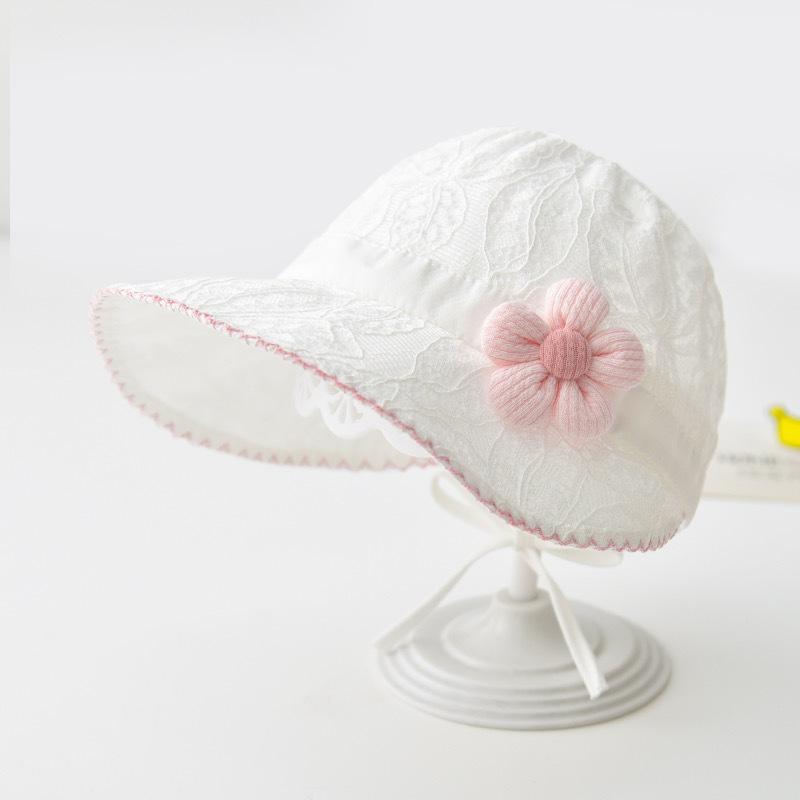 Kids Flower 01y Baby Cute Sun Hat Large Brimmed Girl Sunscreen Basin Caps Summer Thin Breathable Children Bucket Hats