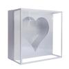 Elegant Heart Design Acrylic Display Case Anniversary Gift Packaging for Preserving Roses Jewelry Decorative Items