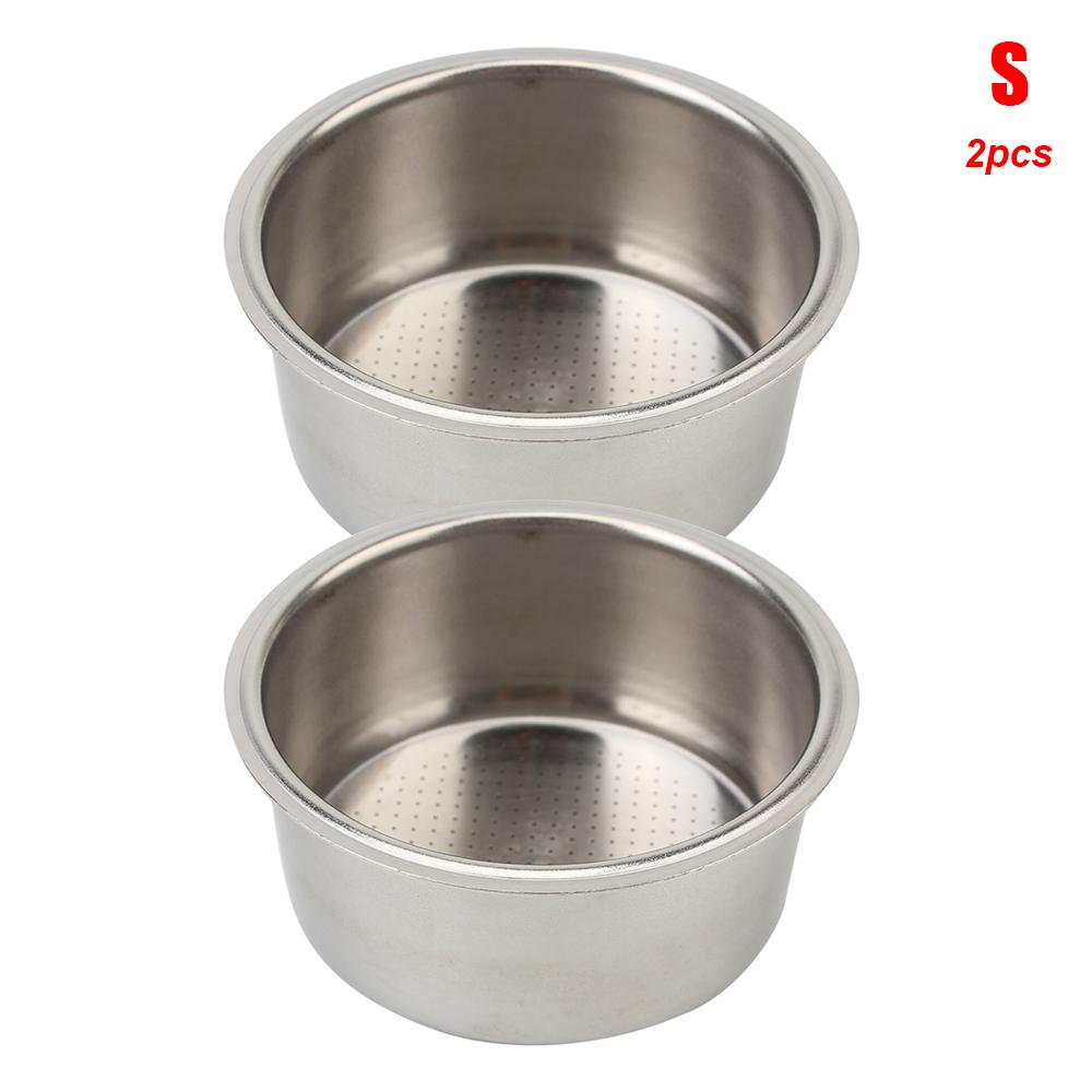 S/L 51mm Coffee Filter Cup Coffea Products Fit For Breville Delonghi Filter Krups Non Pressurized Filter Basket Stainless Steel