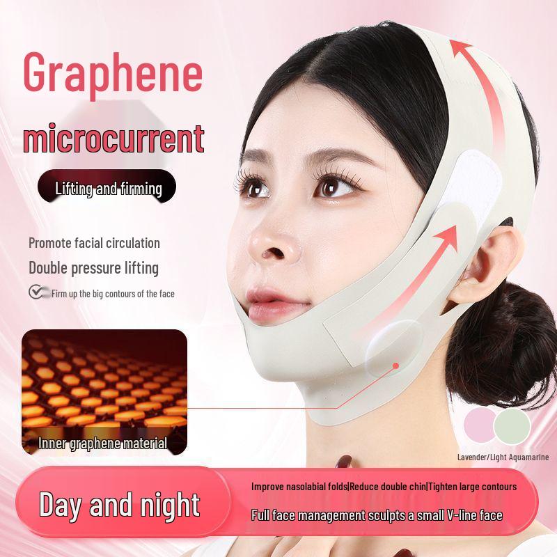 Maschera Lifting V-Face al Grafene: Soluzione Traspirante, Delicata sulla Pelle, Rassodante e Anti-Rilassamento per i Solchi Nasolabiali