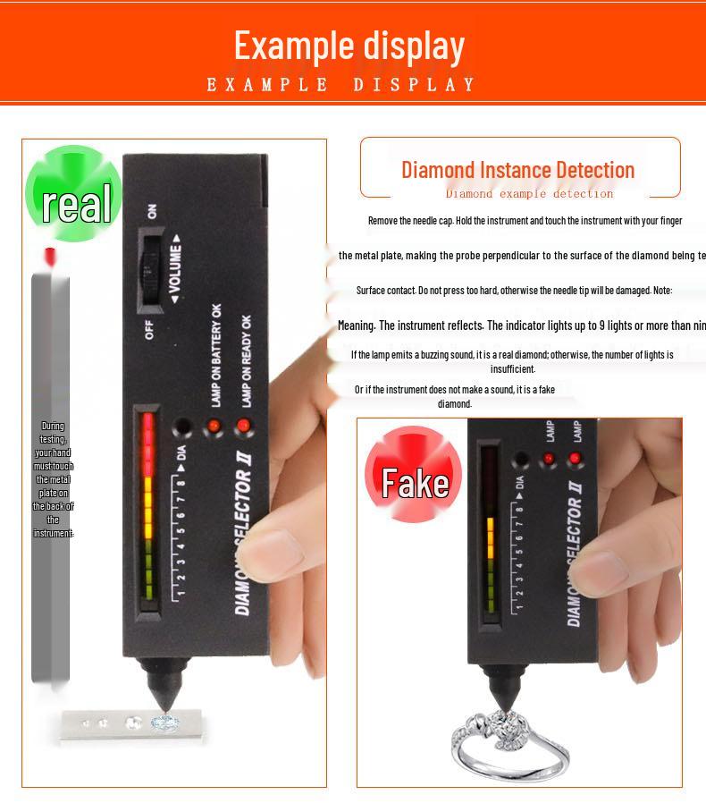 Jade and Gemstone Hardness Tester - Drill Bit Thermal Conductivity Meter for Crystal, Jadeite, Agate, and Diamond Identification