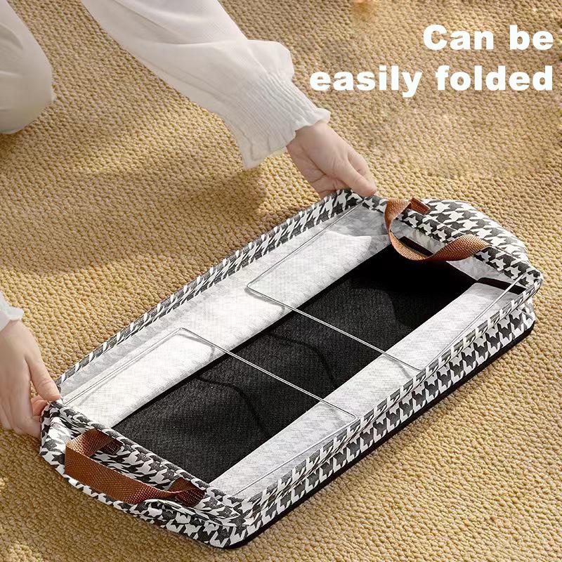 Kleideraufbewahrungsboxen Stahlregal Tausendvogelgitter Aufbewahrungsboxen Hosenaufbewahrungsschublade Schlafzimmerorganizer Faltbare Aufbewahrungsboxen