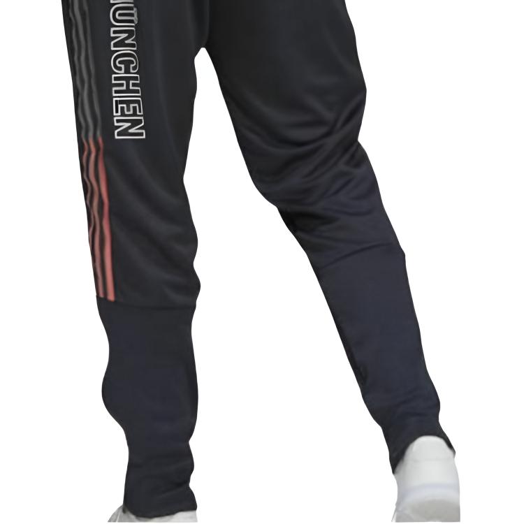 adidas Travel Series Striped Quick-Dry Comfortable Knitted Sports Pants Men Bottoms Gray FR3957
