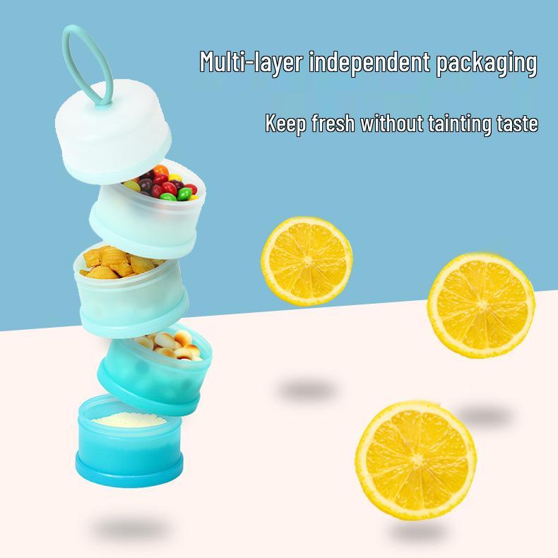Customizable Portable Milk Powder Storage Box with Separate Compartments