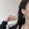 Exaggerated Triangle Arrow Earrings Women's Punk Simple Design Vintage Minimalist Personalized Everyday Ear Jewelry