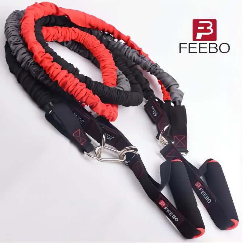 FEEBO Professional Fitness Resistance Band Set, 100 lbs