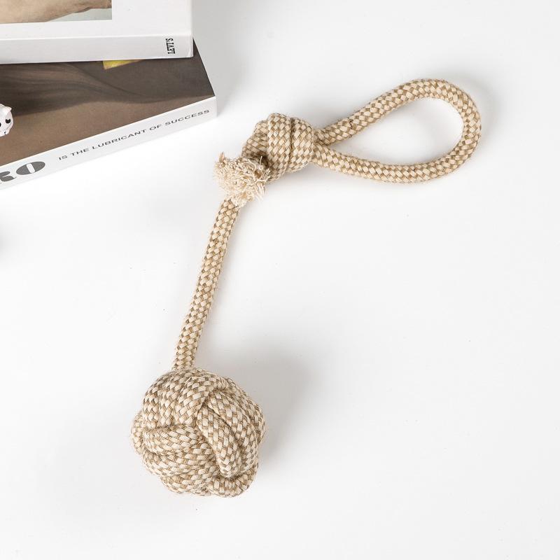 Dog Pet Toy Cotton and Linen Rope Ball Pet Toy Decompression and Bite-resistant Toy Set