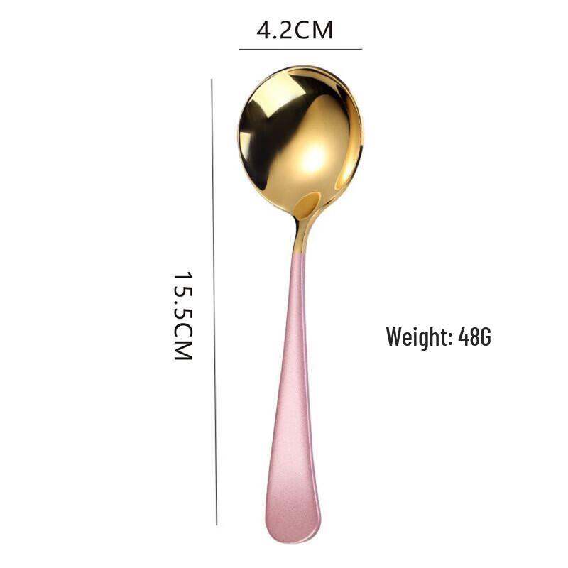 ZISIZ Rose Gold 316 Stainless Steel Utensil Set