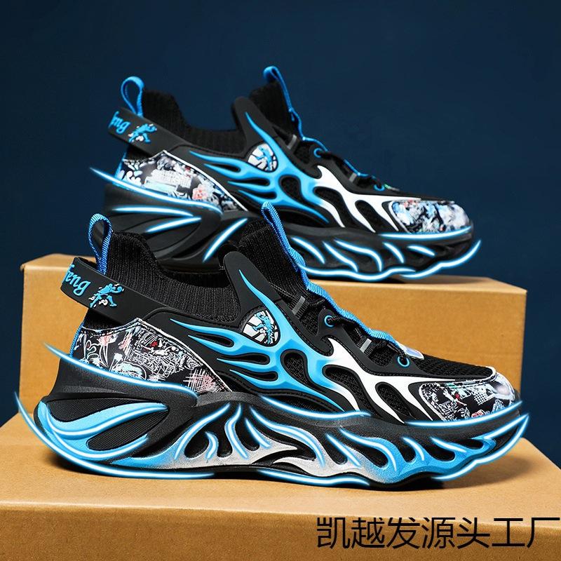 Laufschuhe lässig große Größe Herren Klingen-Schuhe Herren China rot Nataljahr fliegend gewebt Sportschuhe Land