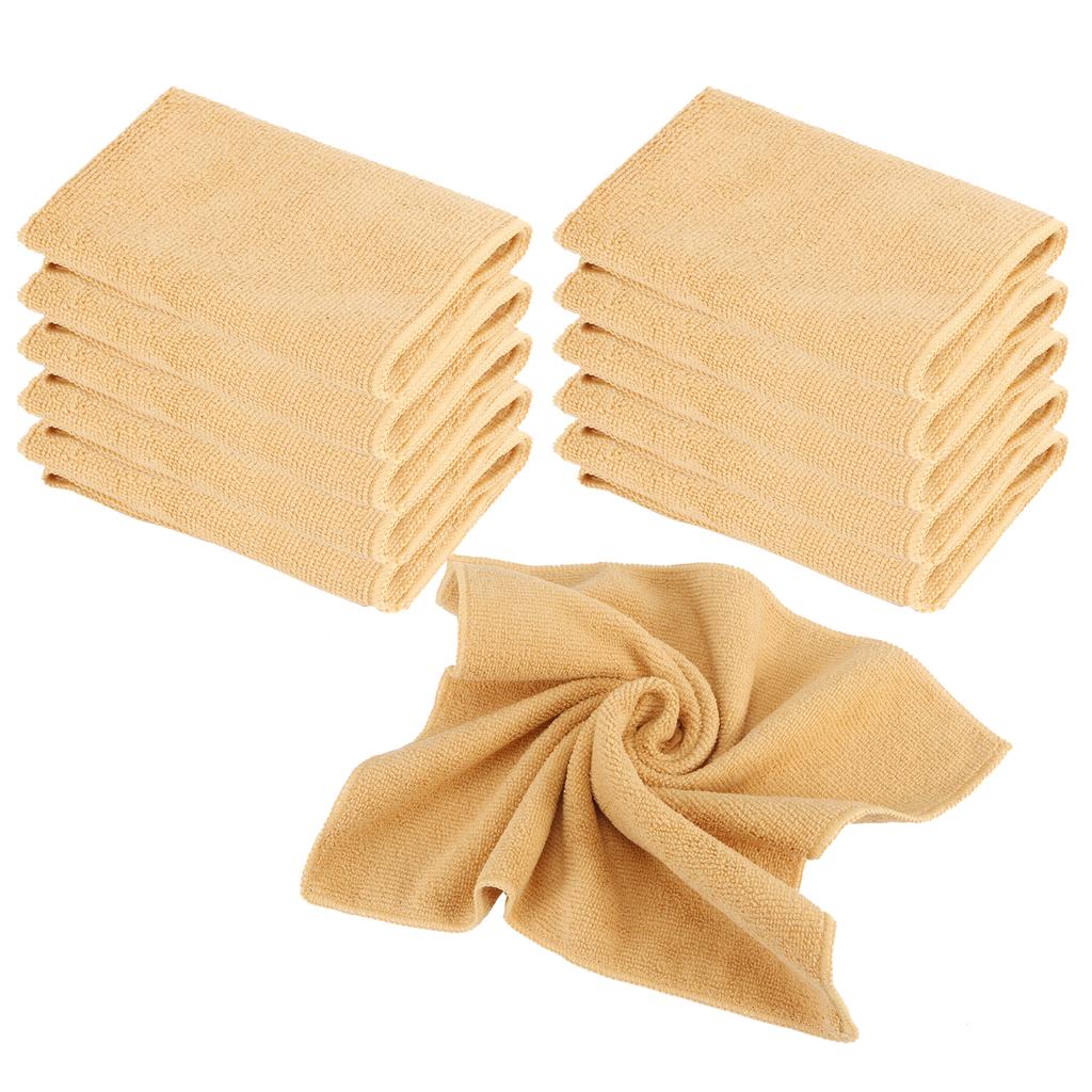 10 ks 30 x 30 cm Ručník z mikrovlákna Silně savý Rychleschnoucí Měkký ručník (Khaki)