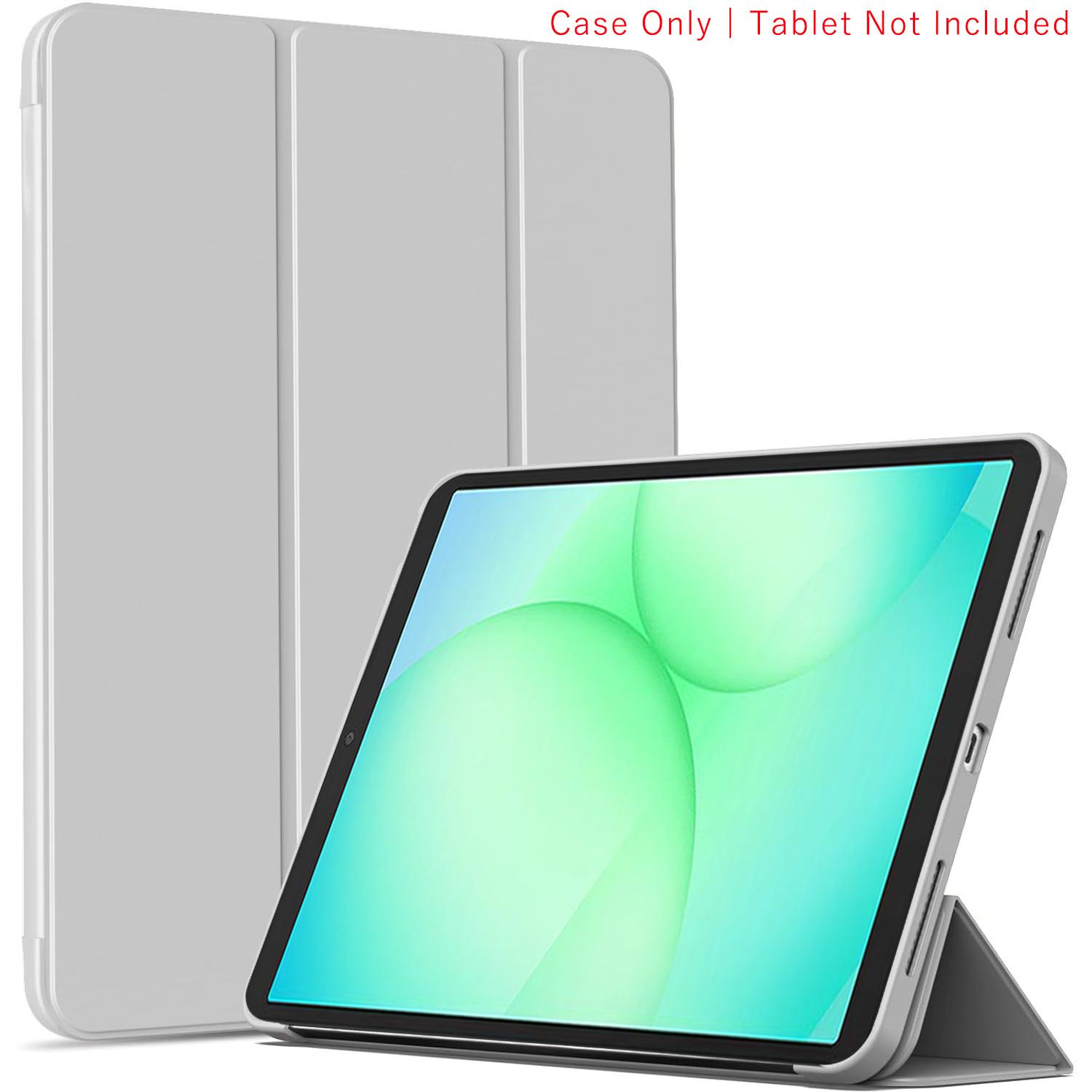 Pour Samsung Galaxy Tab A11 Étui 8.7 Pliage Tri-fold Flip Dos Souple Support Housse de Tablette Funda Pour Galaxy SM-X133 SM-X135 SM-X135F Tab A11 2025 8.7 gris
