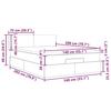 Ottoman Bed with Mattress & LEDs Black 140x200 Cm Fabric