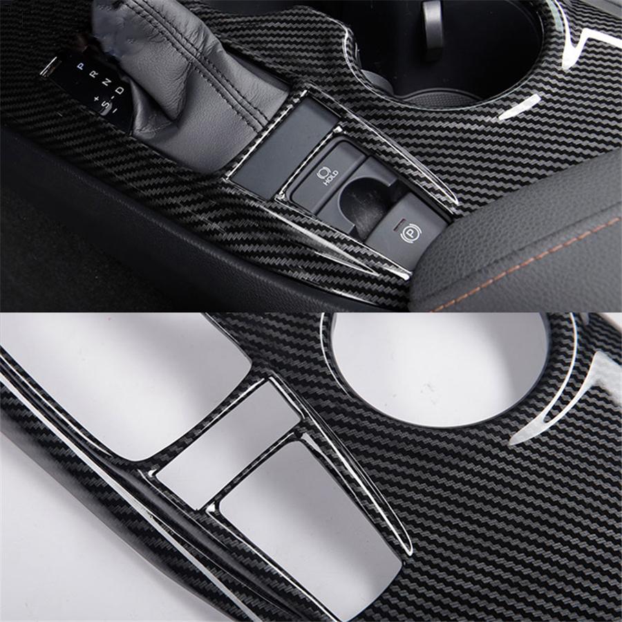 1pcs Carbon Fiber Style Inner Gear Shift Box Panel Cover Trim For Toyota Camry 2018