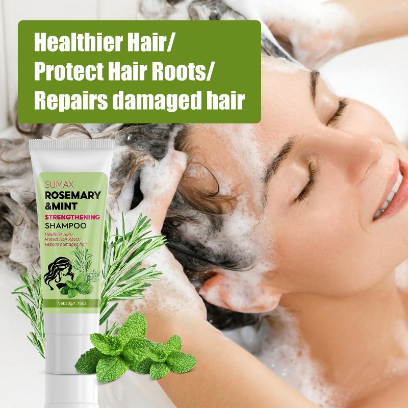 Le shampooing amélioré au romarin et à la menthe 50 g est doux et lisse, améliorant l'agitation