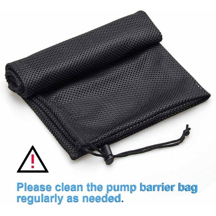 Lot de 2 sacs filtrants pour pompe de bassin 31 x 40,4 cm — maille 2 mm, cordon de serrage