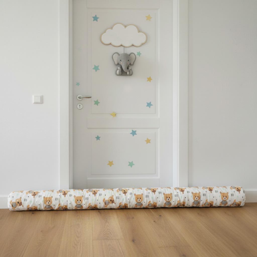 Crib Bumper Minky Roll Pillow 200cm - Bear