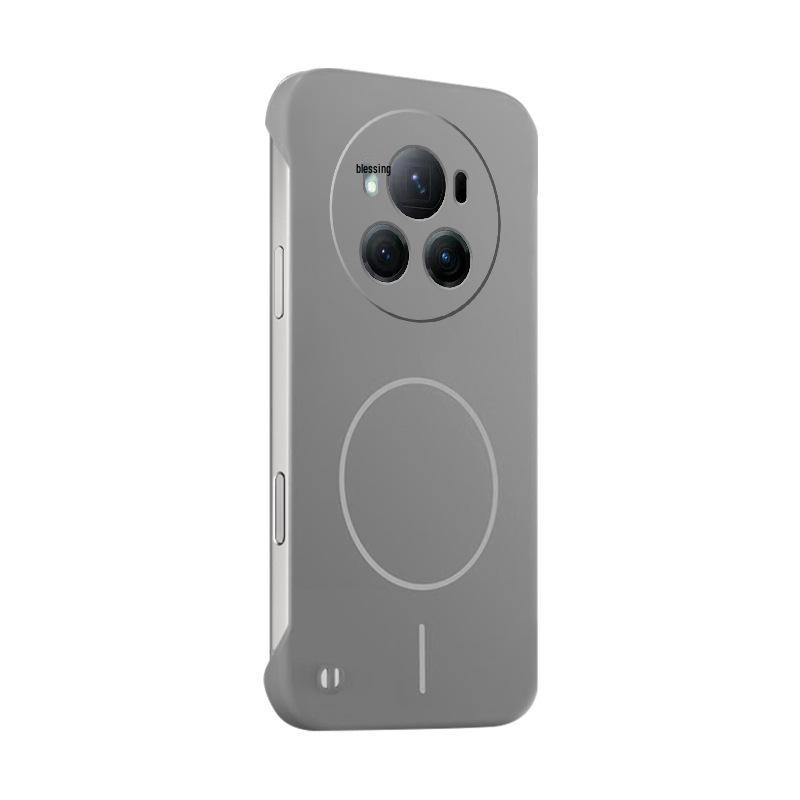 

Compatible Honor Magic6/Pro Case - Skin-Feel Magnetic Borderless Frosted Anti-Drop Solid Color Protection Honor Magic6 чёрный