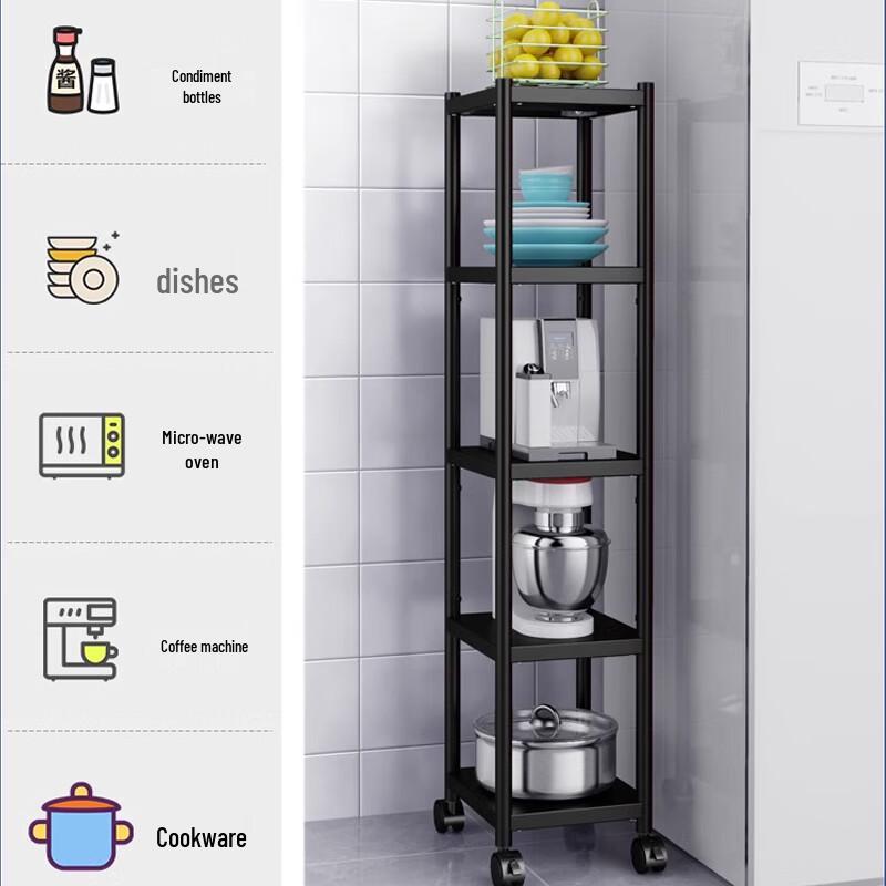 4-Tier Stainless Steel Kitchen Storage Rack