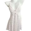 Ice Silk Floral Suspender Nightdress Lace Splicing Sexy Loungewear Women's Summer Thin Private Pajamas Direct Supply