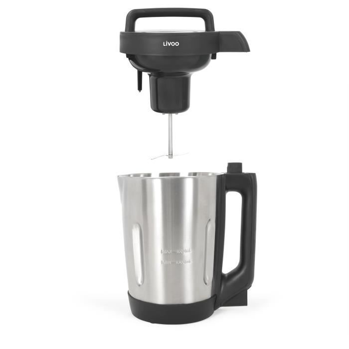 Soup Heating Blender - LIVOO - DOP260N - Grey and Black