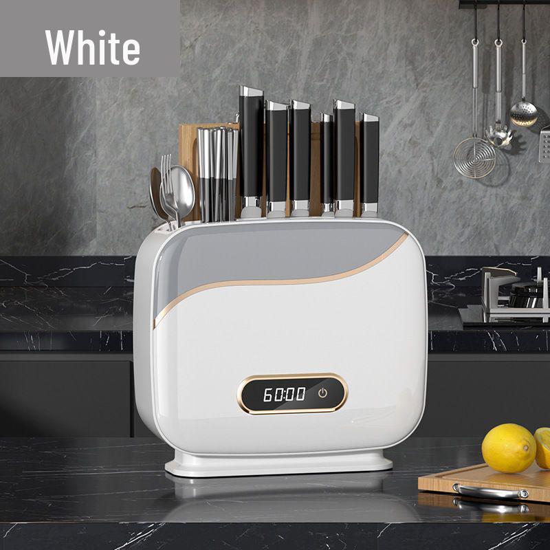 

Многофункциональный держатель для ножей и разделочных досок с УФ-стерилизацией и сушилкой для палочек