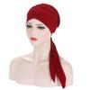 New Fashion Printed Turban Hat Classic Cap Muslim Stretch Head Scarf Hat Cap Turban Bonnet Women Inner Chemotherapy Underscarf